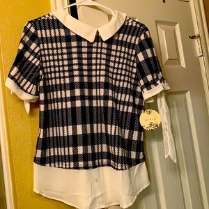 Black and white Blouse